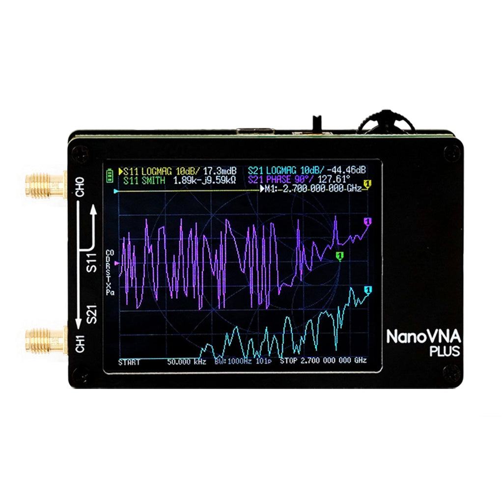 NanoVNA Plus 50kHz-2.7GHz 2.8Inch Handheld Vector Network Analyzer Upgraded Model