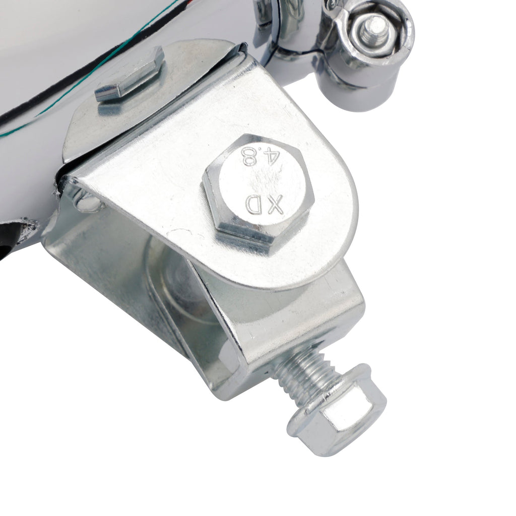 Chrome Universal 22 Motorcycle Headlight Spotlight Lamp with Color Switch Fits