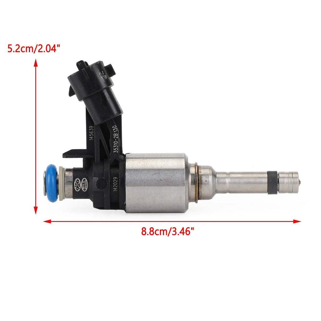 1 Piece Fuel Injector Assembly 35310-2B130 Hyundai Accent Kia Rio 1.6L Four Cylinder 2012-2016