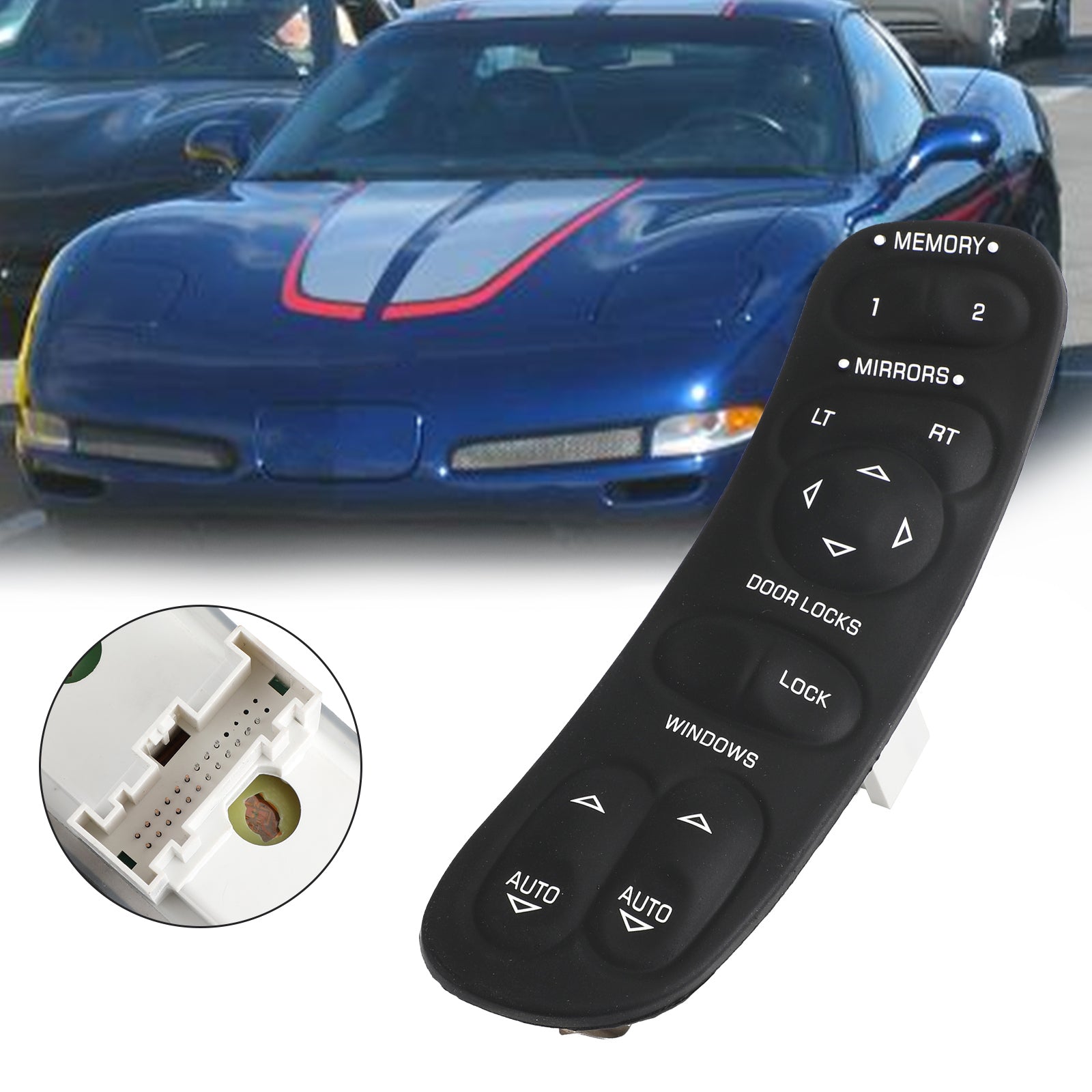 1997-2004 Chevrolet Corvette C5 Primary Power Window Control Switch 19209381 10092804