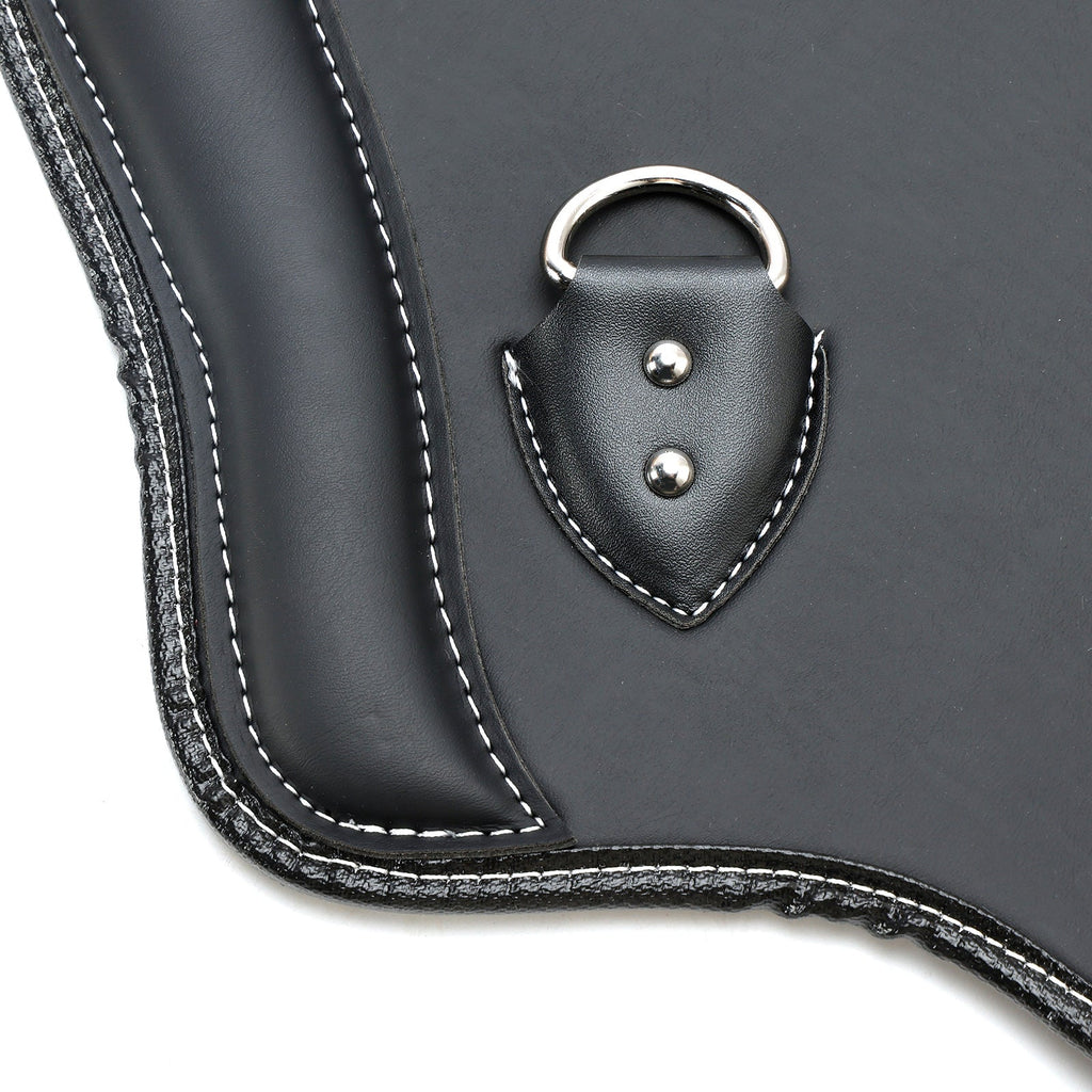 Blackened Brown CNC Heat Shield Saddle Protector for 1985-2017 Harley Touring Softail Dyna Sportster
