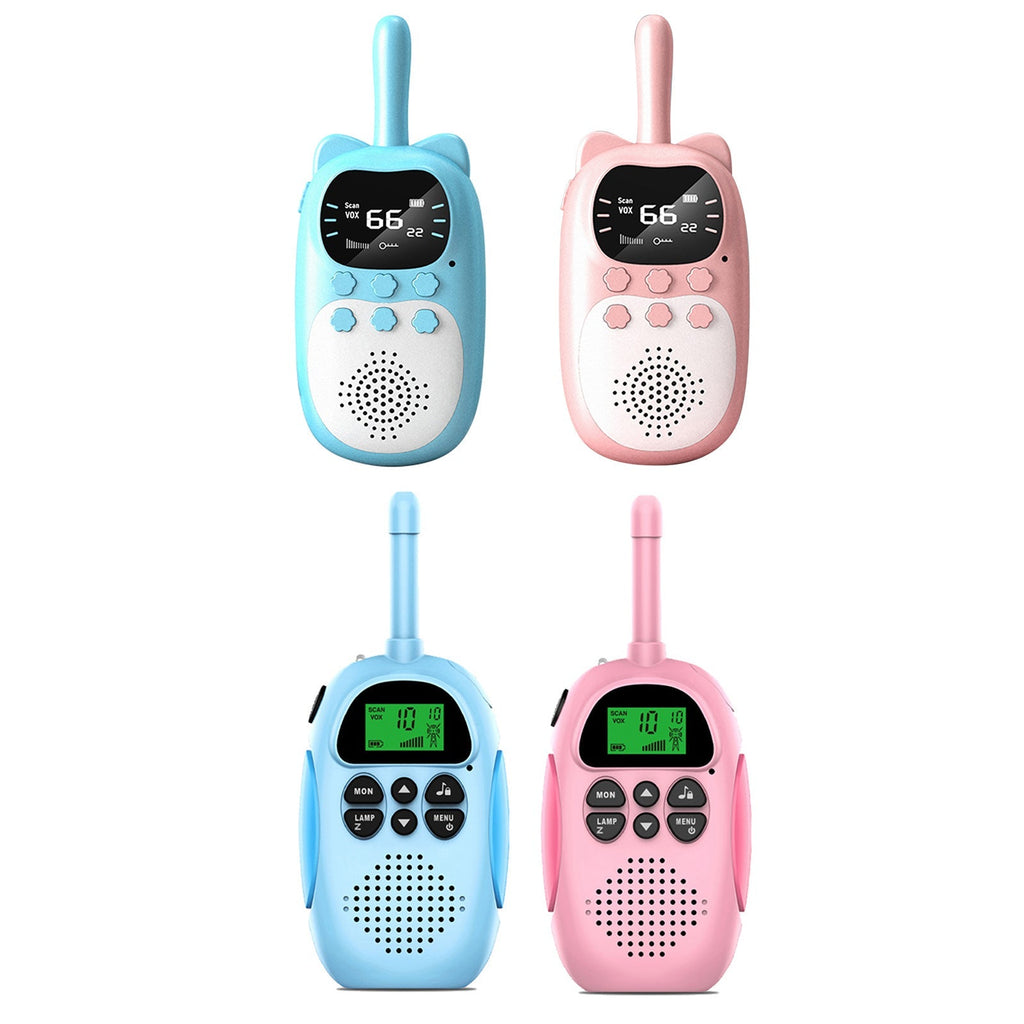 Handheld 22 Channel Kids Walkie Talkies 2 Way Radio 3 KM Range 2 Pack Original