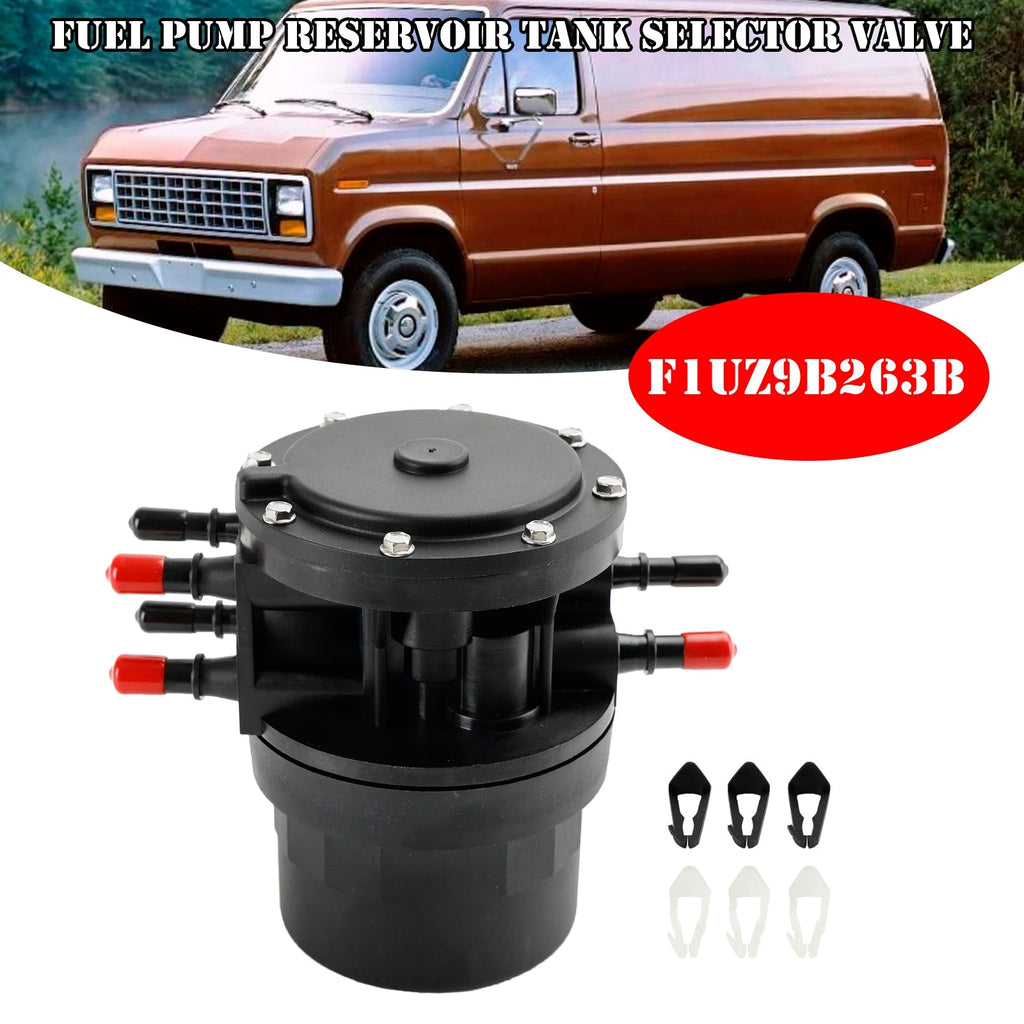 Fuel Tank Selector Valve Pump Reservoir for 1988-1996 Ford E-150 E-250 E-350 Van F1UZ9B263B