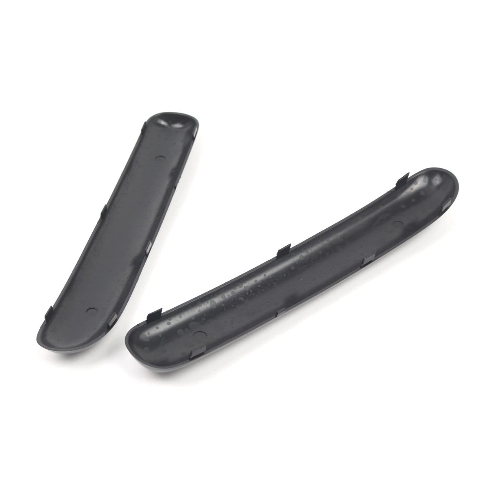 Front Bumper Trim Pair Glossy Black for 2001-2004 Mini Cooper One R50 R52 R53