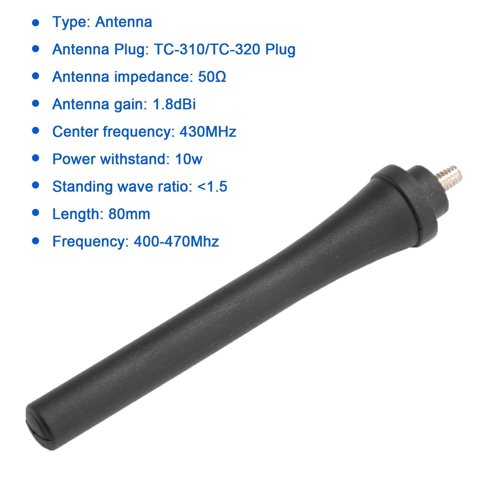 Hytera TC310 TC320 Walkie Talkie 80mm Antenna 400-470MHz Radio Replacement