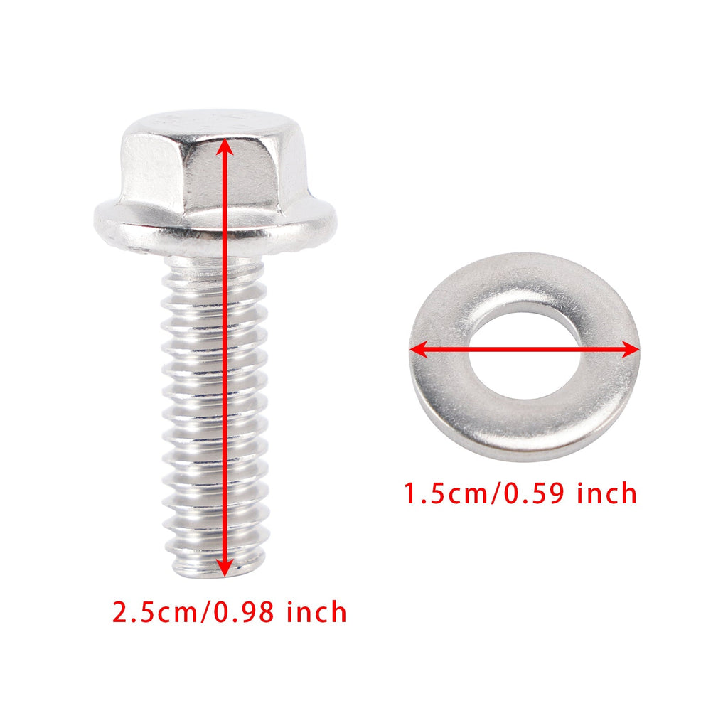 Stainless Steel 300 Hex Valve Cover Bolt Kit 400-7507 2 Pack