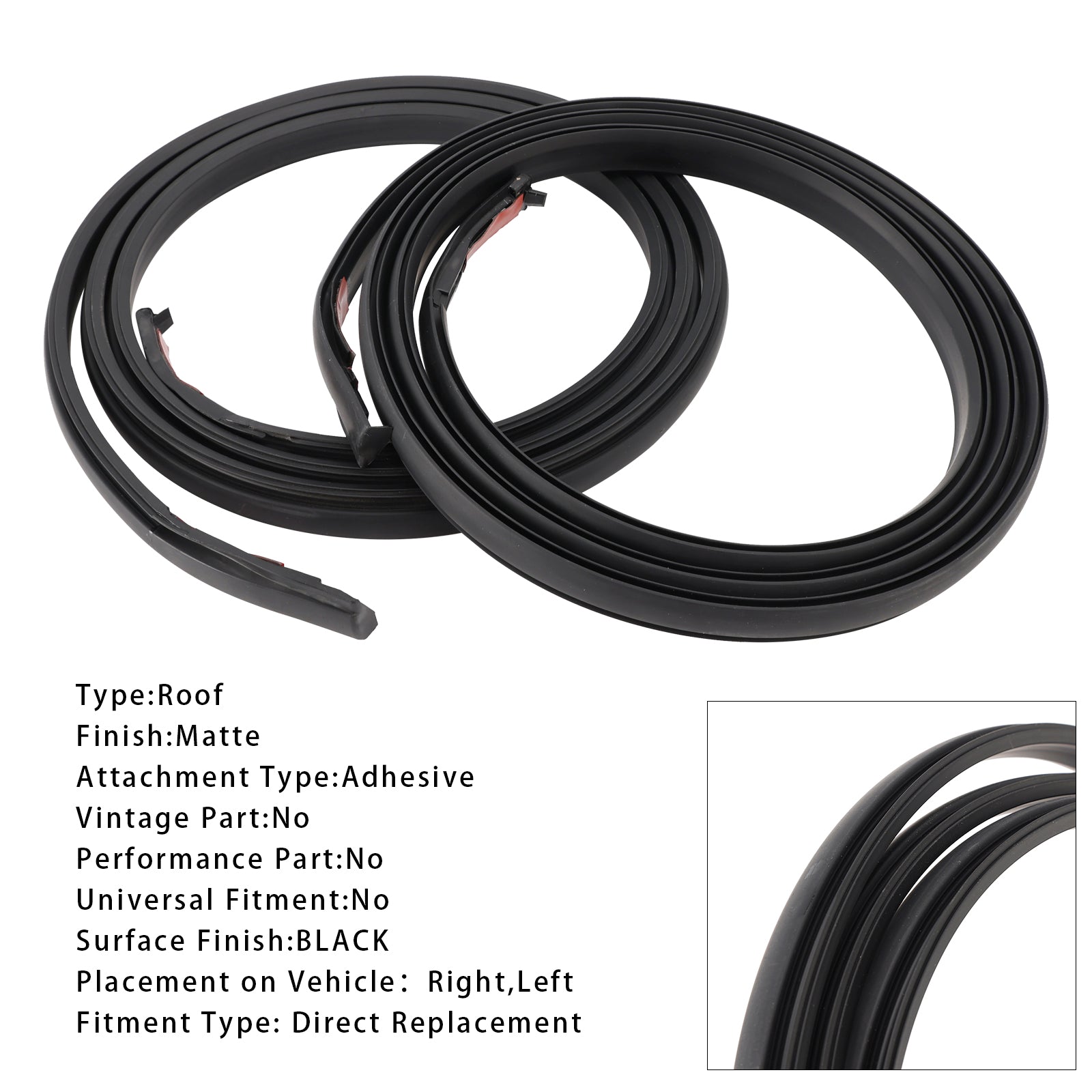 2001 2002 2003 2004 2005 2006 2007 Toyota Sequoia 2-Piece Roof Trim Molding 75551-0C030 75552-0C030