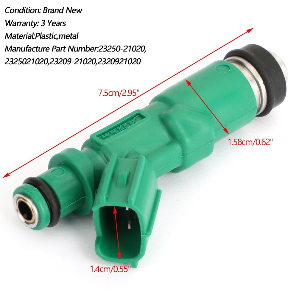1 Pack OEM Style Fuel Injector 23250-21020 for Toyota Prius 1.5L Scion XA Xb 1.5L