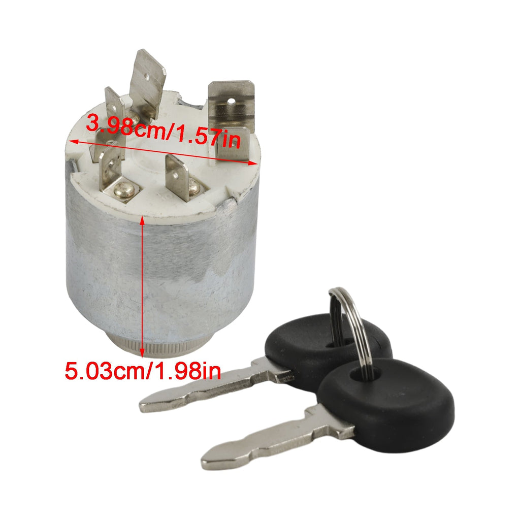 14159000 New Holland Ignition Switch with 2 Keys Compatible 5146155 5129862 499810
