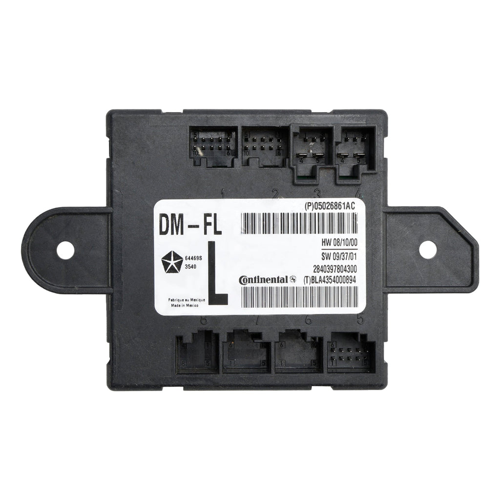 05026861AC Front Driver Door Control Module Compatible with 2007-2020 Chrysler Dodge