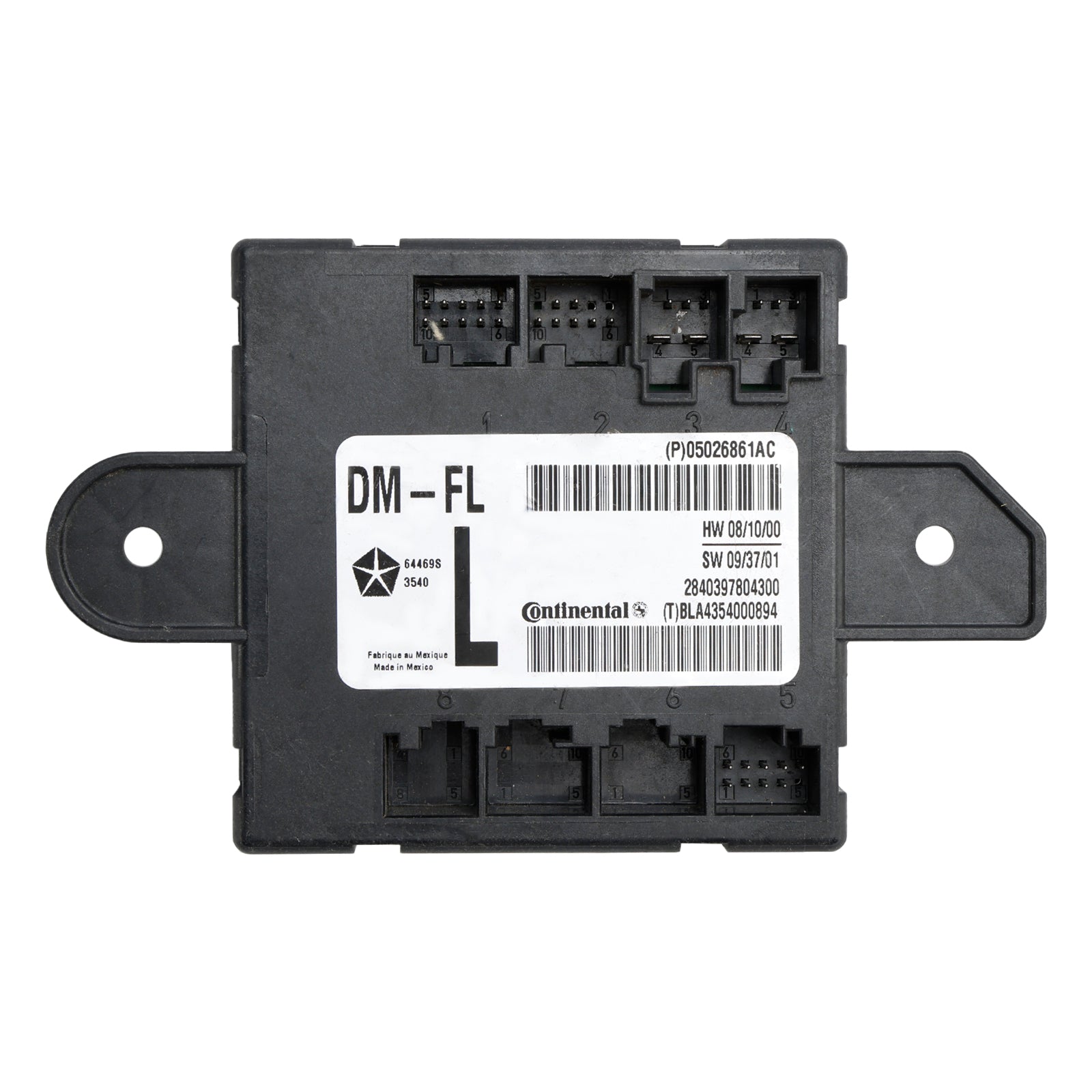 05026861AC Front Driver Door Control Module Compatible with 2007-2020 Chrysler Dodge
