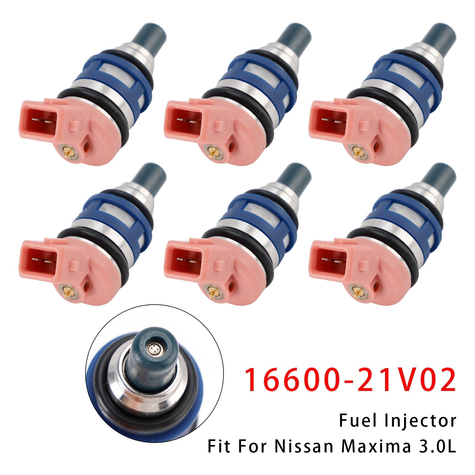6 Piece 3.0 24 Valve Fuel Injector Assembly 16600-21V02 Nissan Maxima J30 Laurel