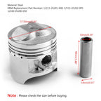 GS125 125cc Piston Assembly +0.50MM Oversize 57.50mm Bore Diameter 1982-2017 Models