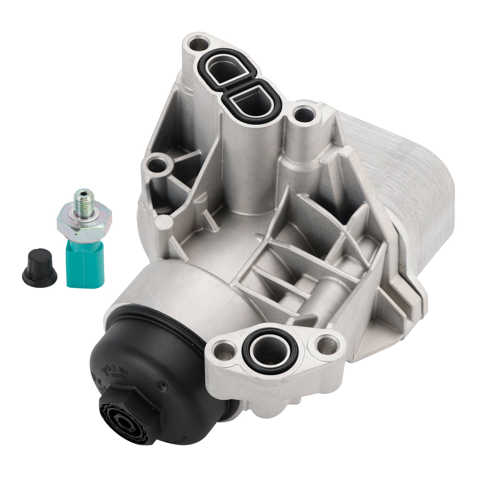 Filter Housing and Oil Cooler Unit 03N115389A Compatible with Audi VW Seat Skoda TDI 1.6 2.0