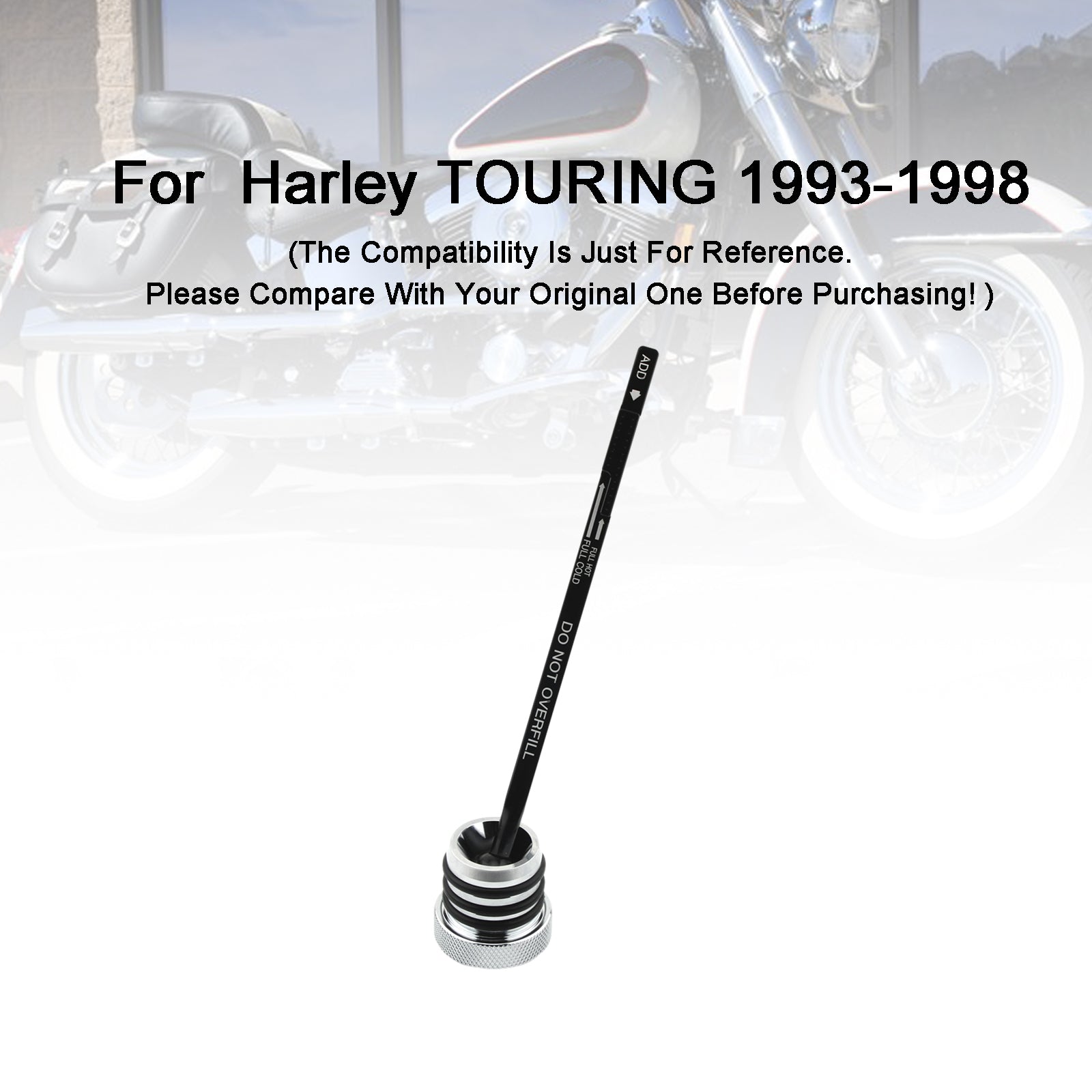 1993-1998 Harley FLHT FLHS FLTC Touring Oil Tank Dipstick Cap Plug 0710-0002