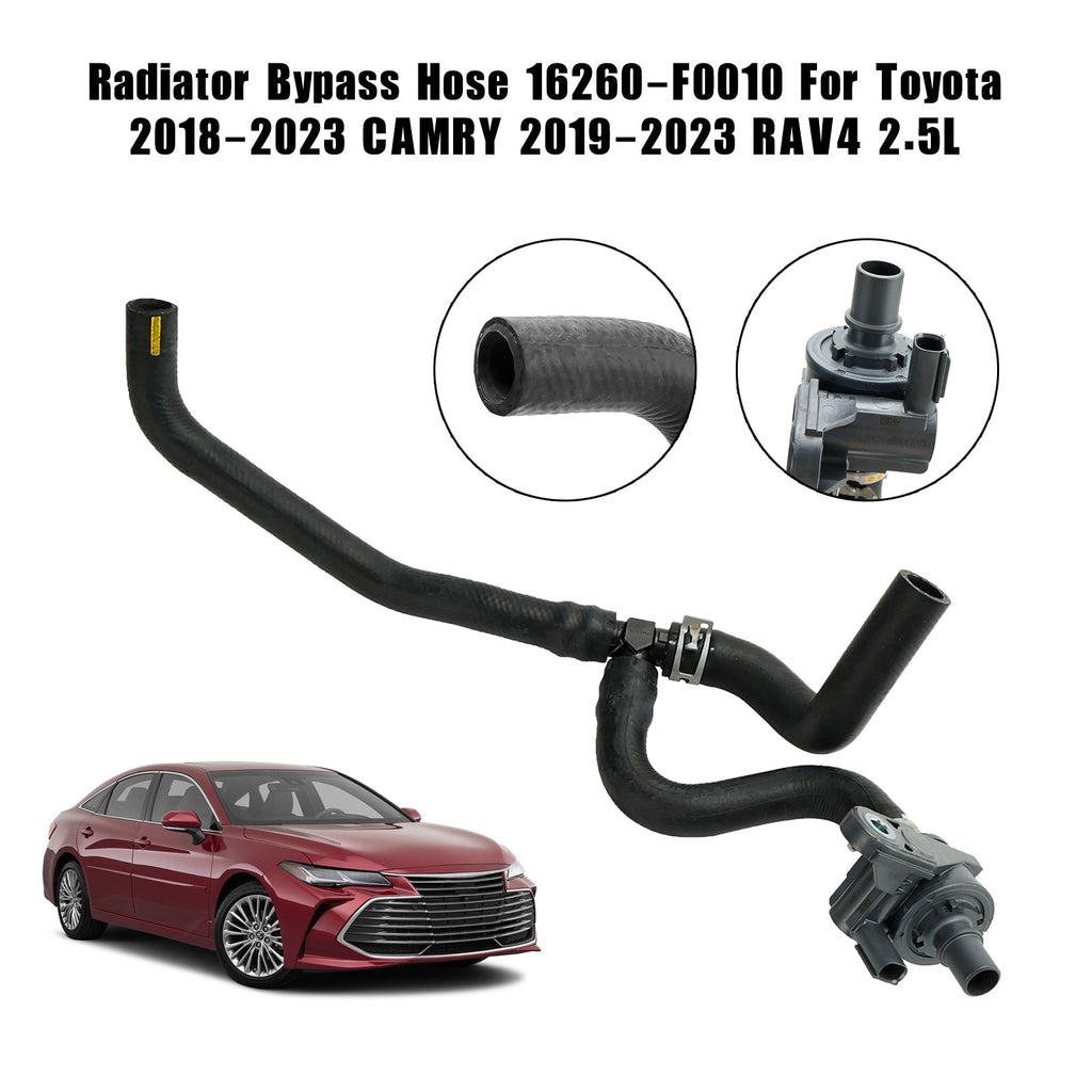 16260-F0010 Toyota Camry Rav4 2.5L Radiator Bypass Coolant Hose 2018-2023 2019-2023