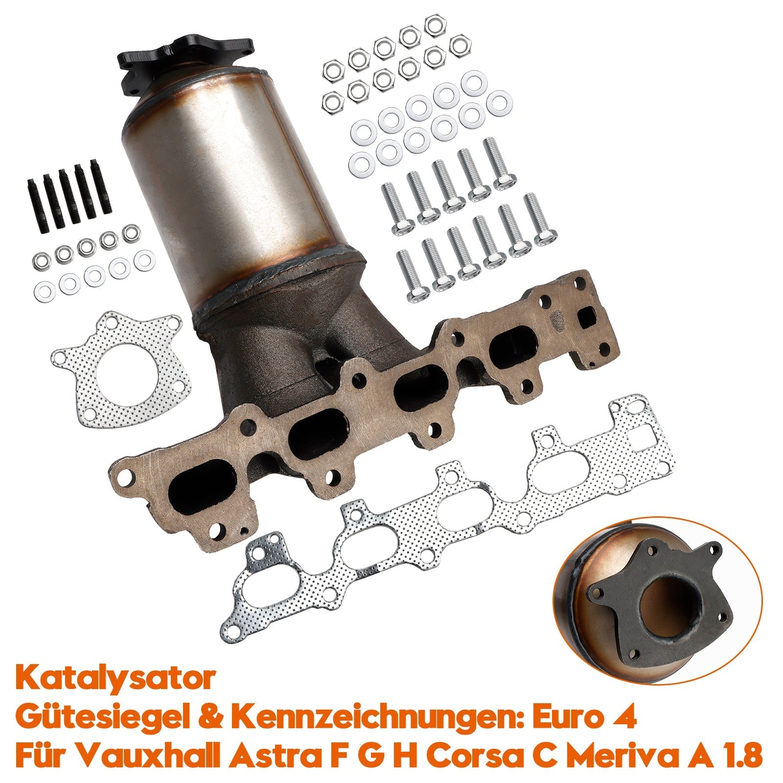 09/2003+ Opel ASTRA G Caravan T98 1.8 16V F35 Integrated Manifold Catalytic Converter 850062 BM91021H