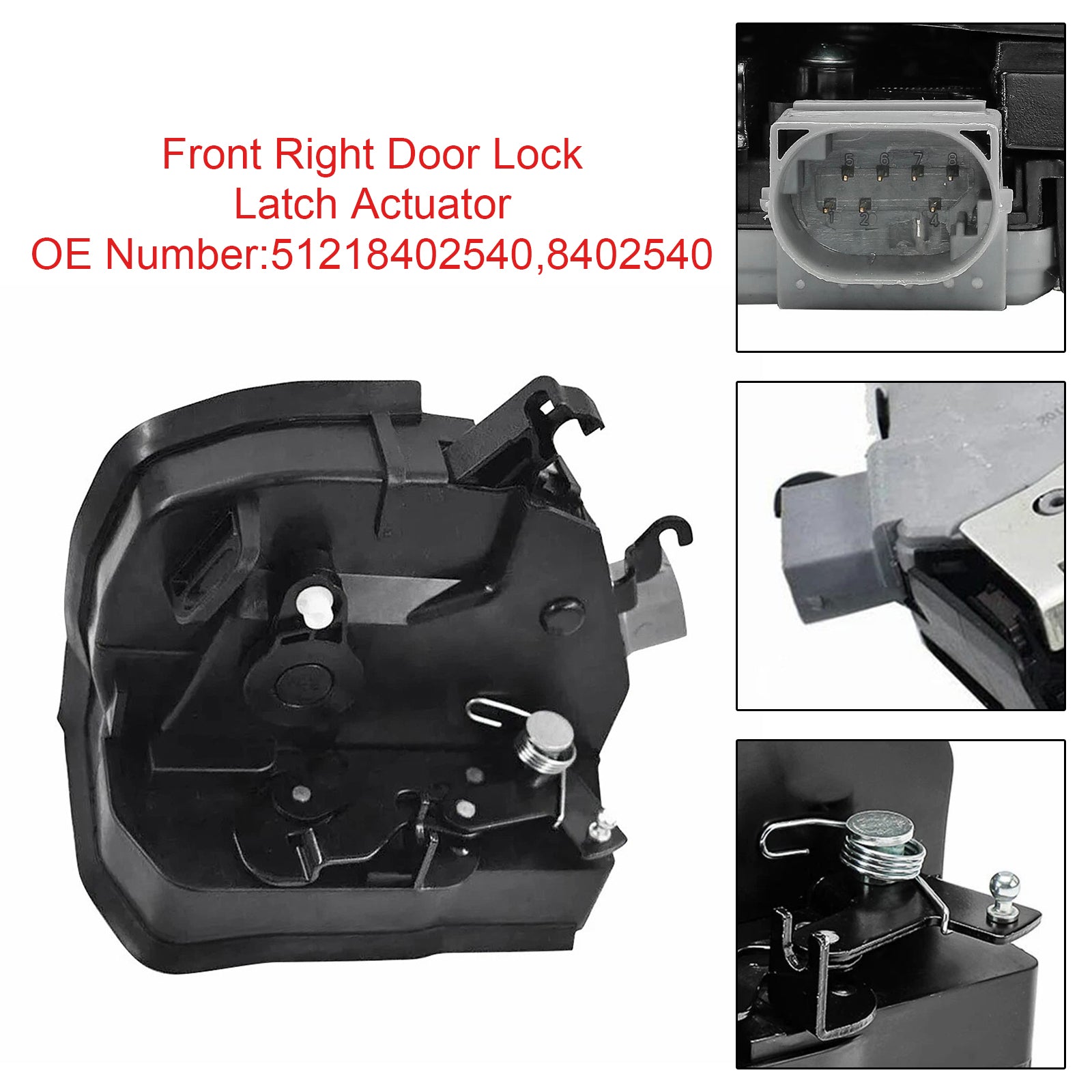 BMW X5 E53 4.6is Front Right Door Lock Actuator 51218402540 2001-2003