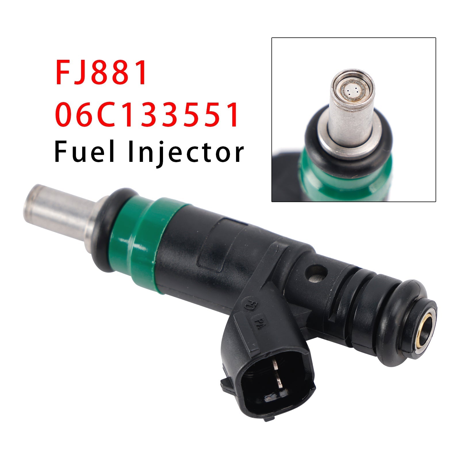 Audi A4 A6 Quattro 3.0L V6 Fuel Injector 06C133551 2002-2006 (1 Piece)