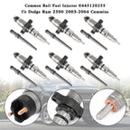 Diesel Fuel Injector 0445120255 for 2003-2004 Dodge Ram 2500 3500 5.9L Early Production Common Rail - 1PCS/6PCS