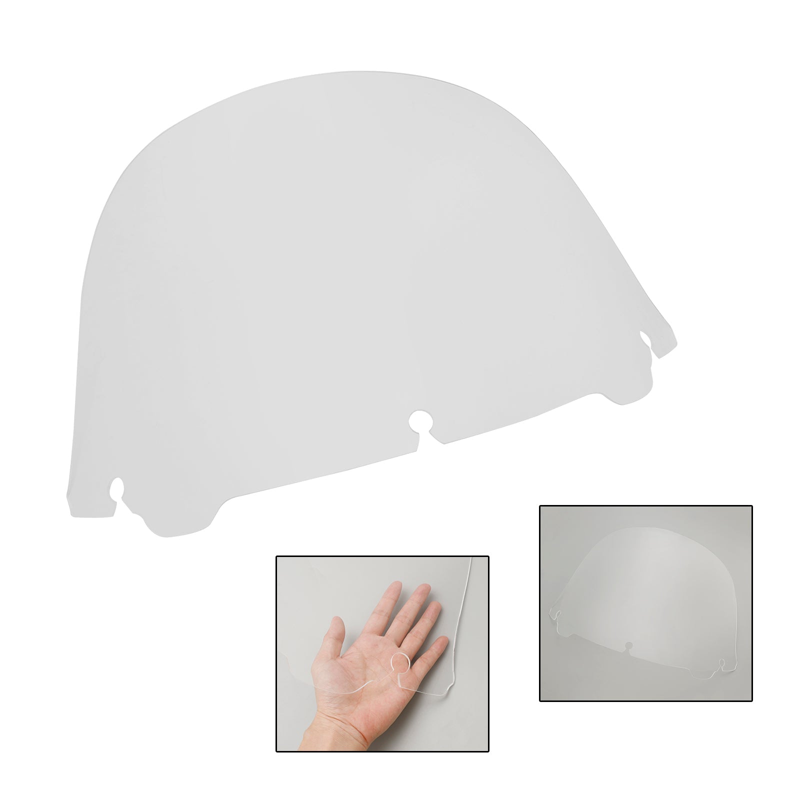 13 Inch Windshield Windscreen for Harley Electra Glide Ultra Classic Street Glide 2014 and Up