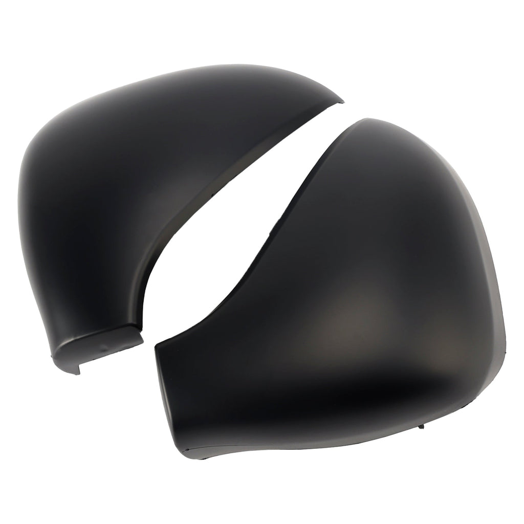 Matte Black Side Mirror Covers for 2006-2015 Peugeot 207 Hatchback Rearview Housing