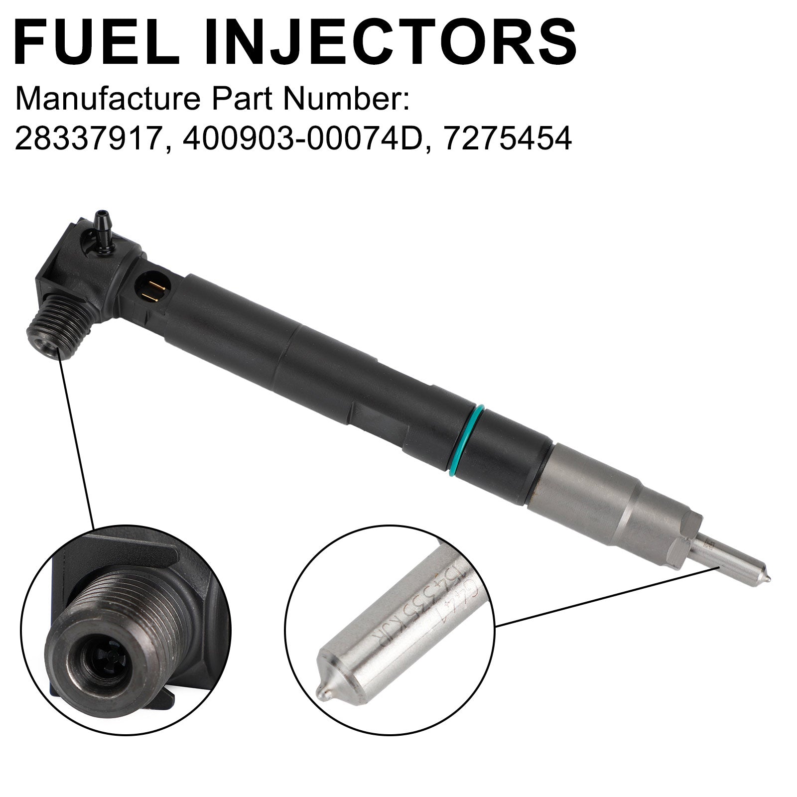 Fuel Injector 400903-00074D for Bobcat Doosan D24 D18 Engine 28337917 Single Unit