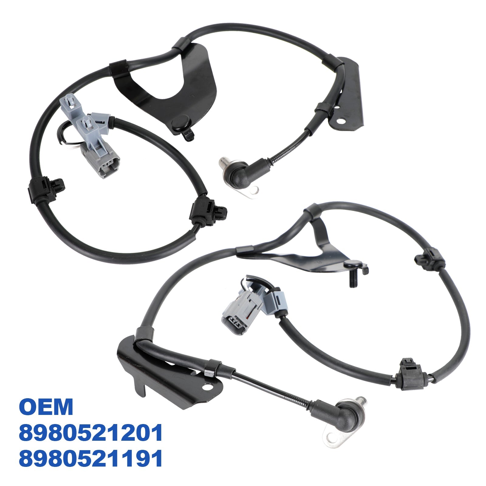 Front Axle ABS Speed Sensors Pair for Isuzu D-Max 2.5 Twin Turbo 2012-2019 Generic
