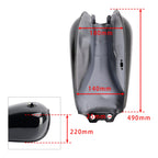 Glossy Black Fuel Tank for 1994-1999 Suzuki GN 125 NF41A 4-Stroke Classic Retro