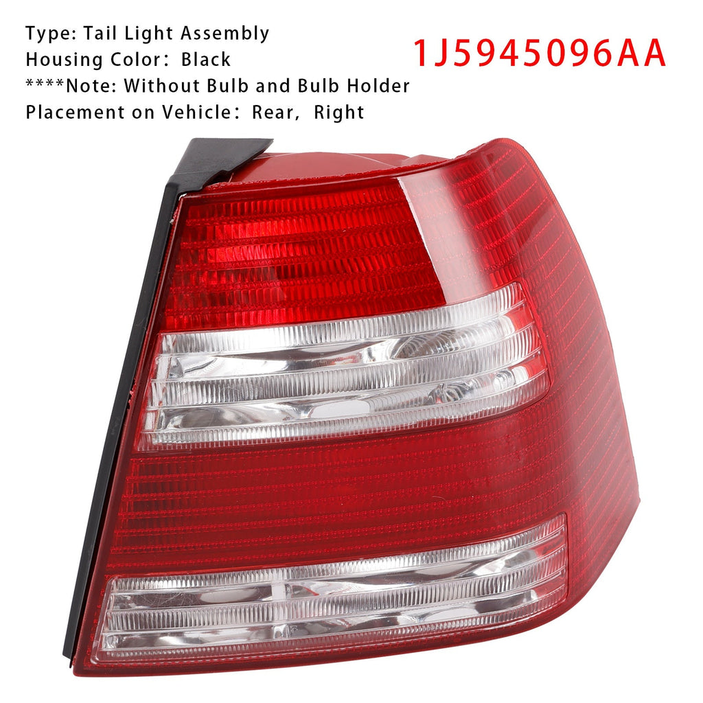 1997 1998 1999 2000 2001 2002 2003 2004 2005 Volkswagen Bora Jetta MK4 Sedan Right Tail Light 1J5945096AA
