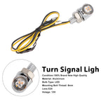 12V Universal Honda Motorcycle 8mm LED Turn Signal Light Indicator