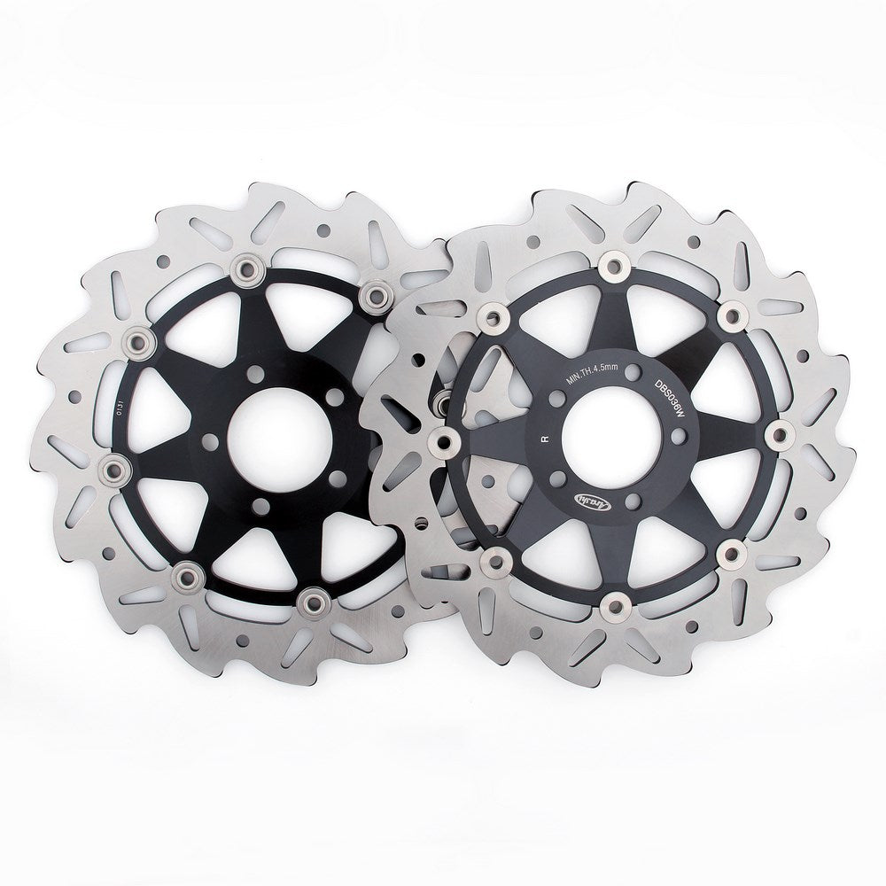 Kawasaki ZR750H ZR-7S 2001 2002 2003 Front Wave Brake Disc Set