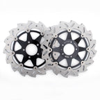 2001-2003 Kawasaki ZR-7S ZR750H Pair of Front Wave Brake Discs