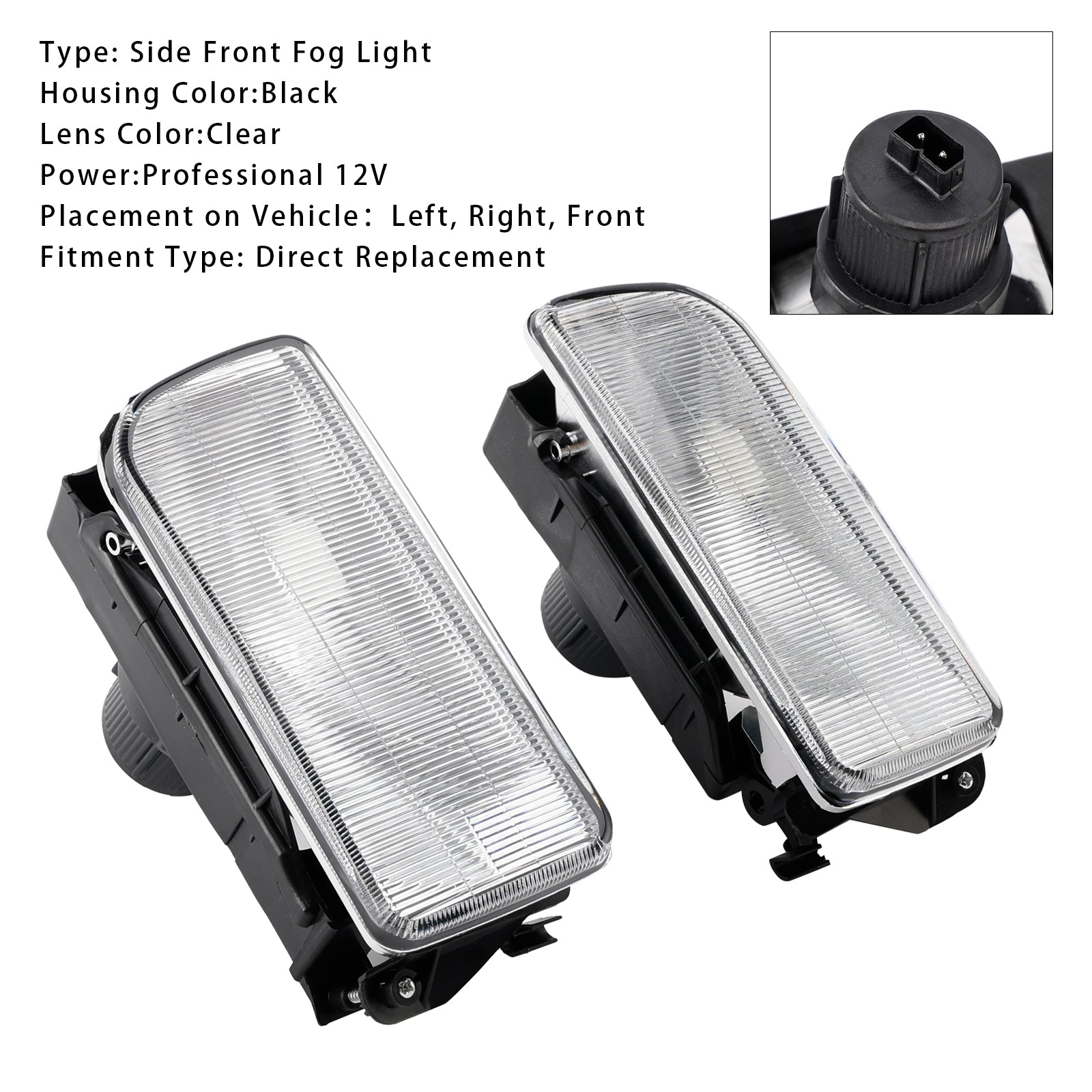 1992-1998 BMW E36 3-Series Front Fog Light Trim Pair Without Bulbs