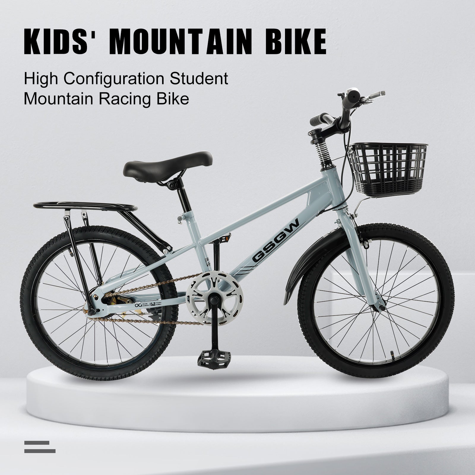 Teen Boys and Girls 20 Inch Kids Bike with Basket