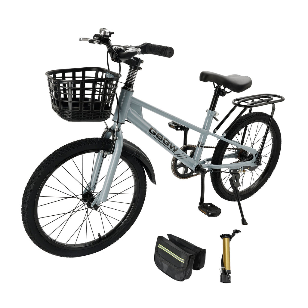 Teen Boys and Girls 20 Inch Kids Bike with Basket