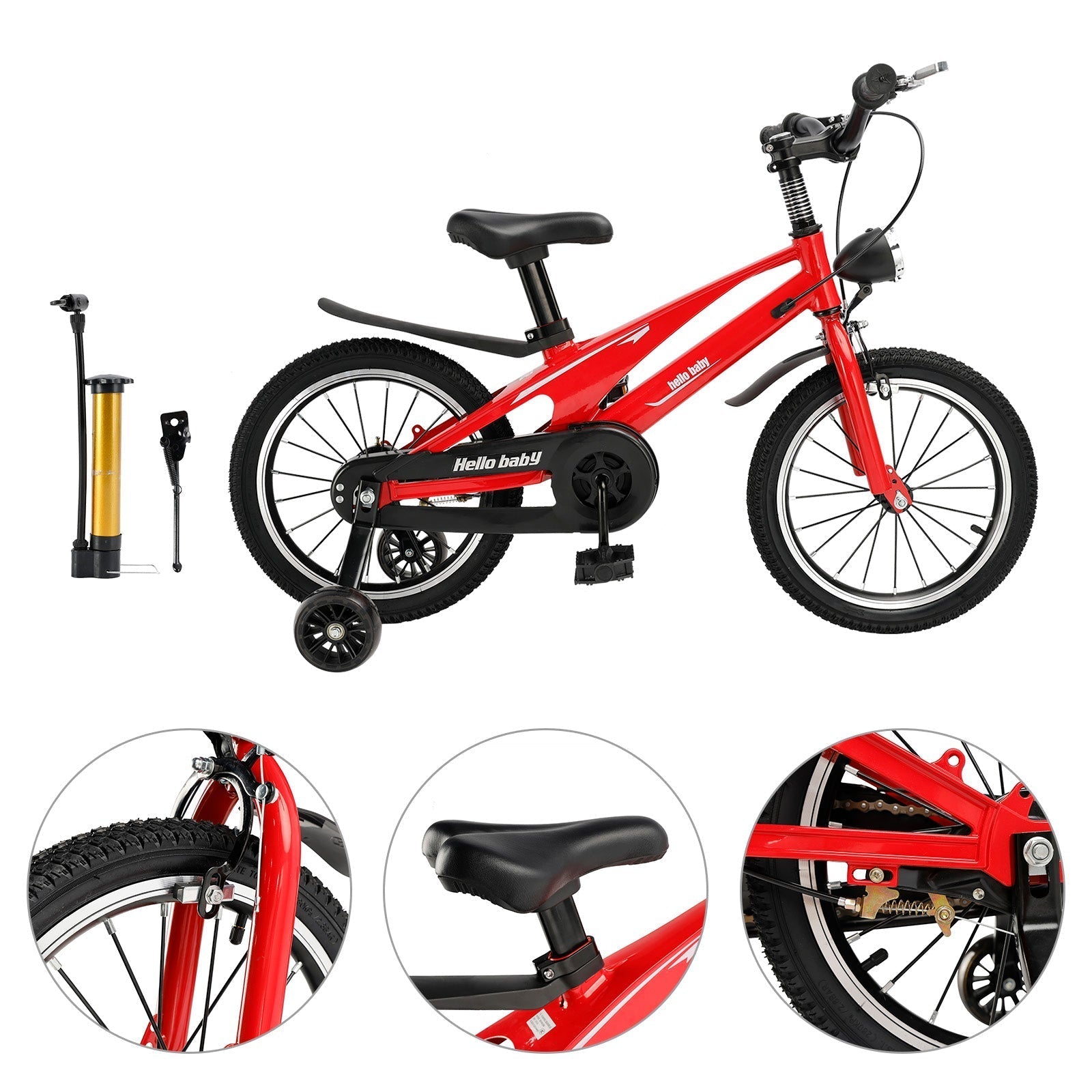 16 Inch Child's Bike Lightweight Magnesium Alloy Frame
