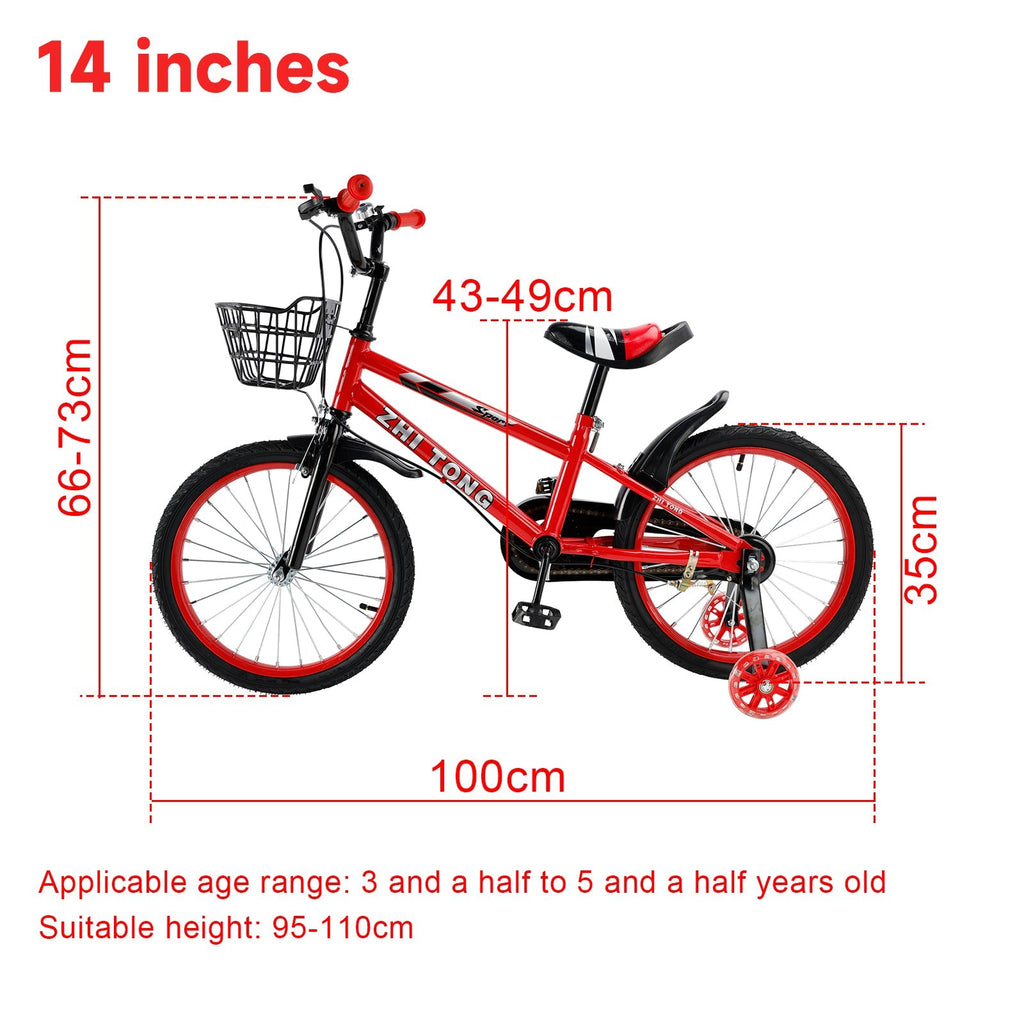 14 16 18 Inch Children's Bicycles for Kids