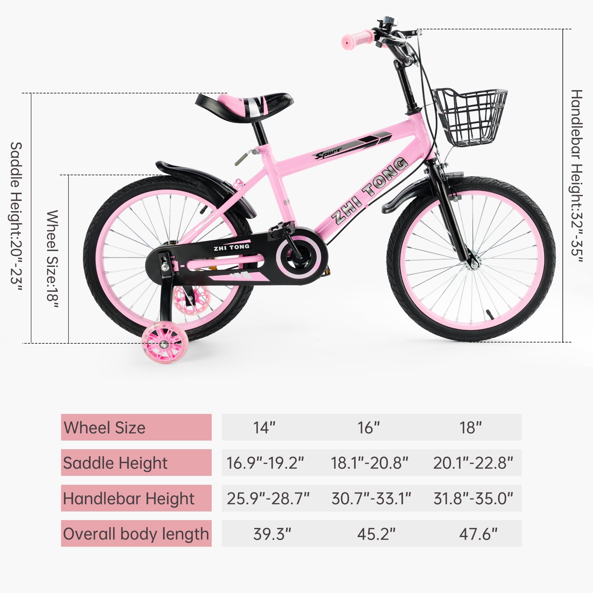 14 Inch 16 Inch 18 Inch Kids Bicycle Child Bike