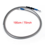 Generic 75 inch M10 Brake Fluid Hose with Stainless Steel Banjo Fitting End