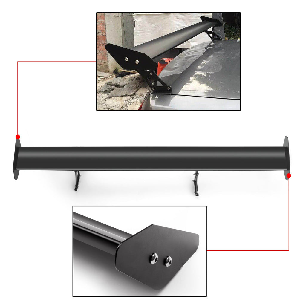 135cm Aluminum Adjustable Racing GT Hatch Rear Wing Spoiler Universal