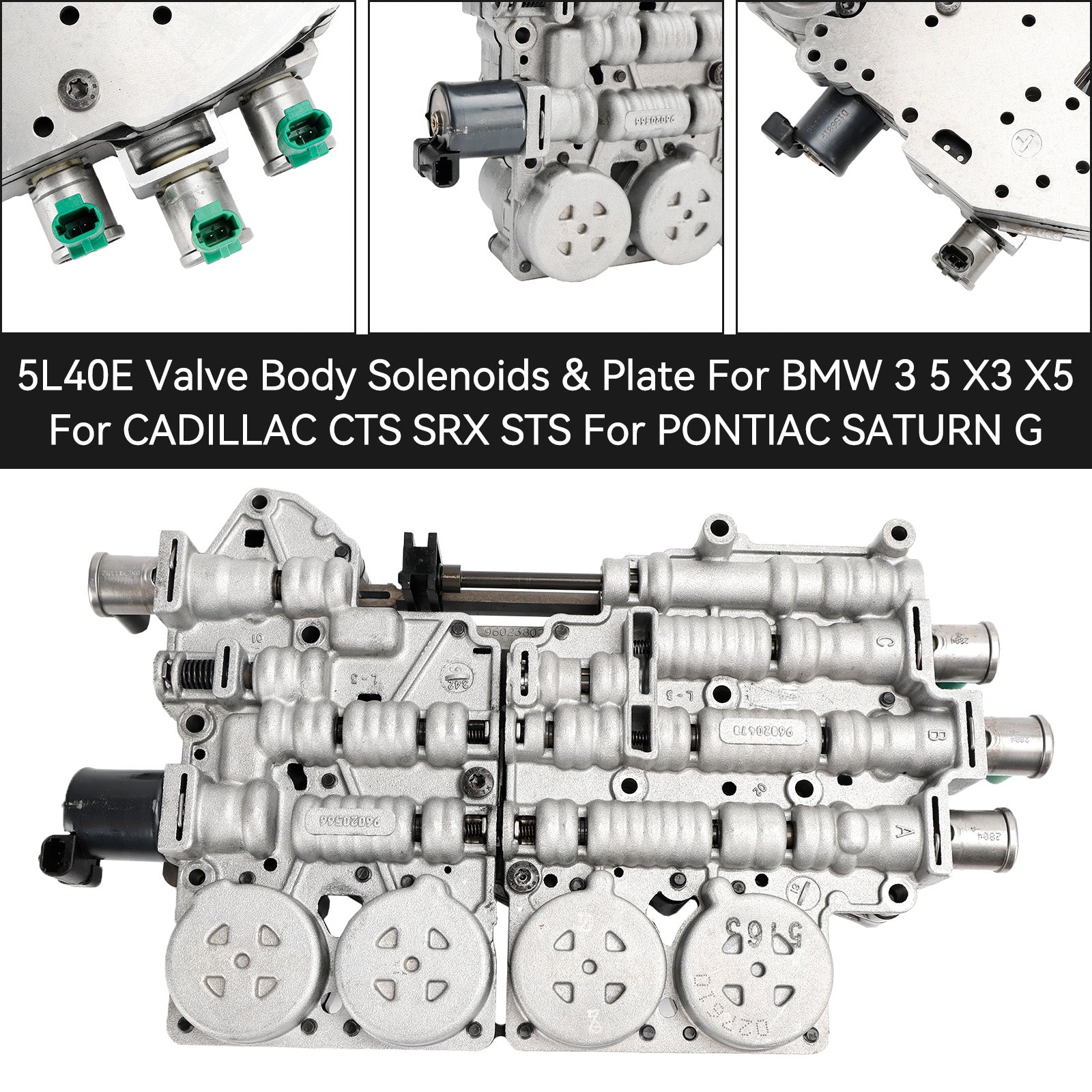 2001-2007 Cadillac CTS Transmission Valve Body with Solenoids and Separator Plate 5L40E 2.6L 2.8L 3.2L 3.6L