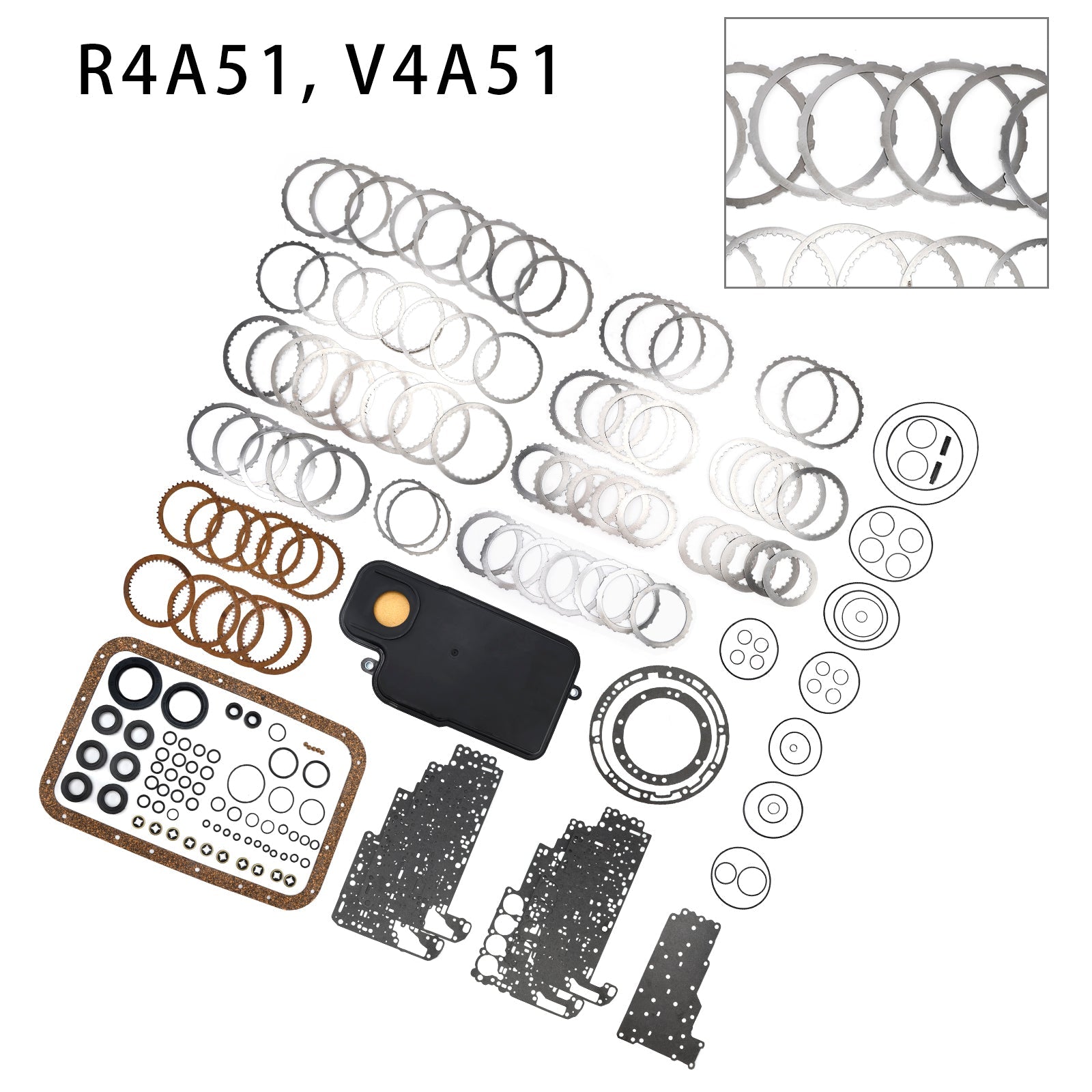 Mitsubishi G Wagon 2001-2005 2.8L L4 V4A51 R4A51 Transmission Master Rebuild Kit
