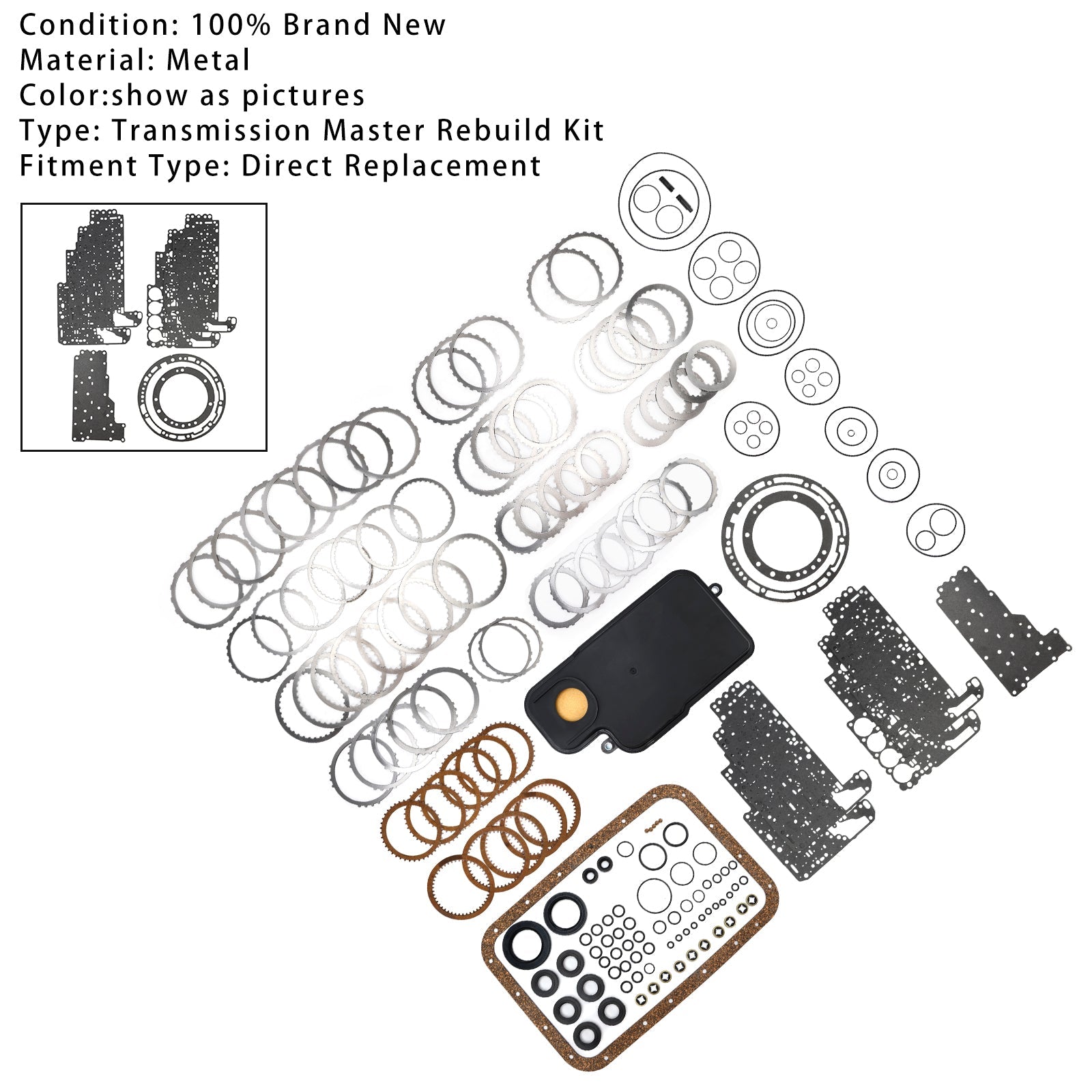 2001-2005 MITSUBISHI G WAGON V4A51 R4A51 2.8L 4-Cylinder New Master Transmission Rebuild Kit
