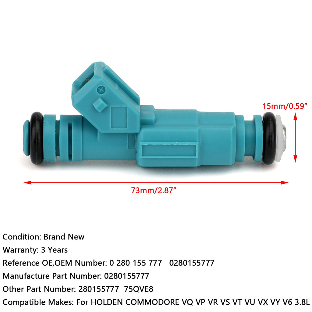 Generic Fuel Injectors for Holden Commodore 3.8L V6 Engine VG Through VY Models