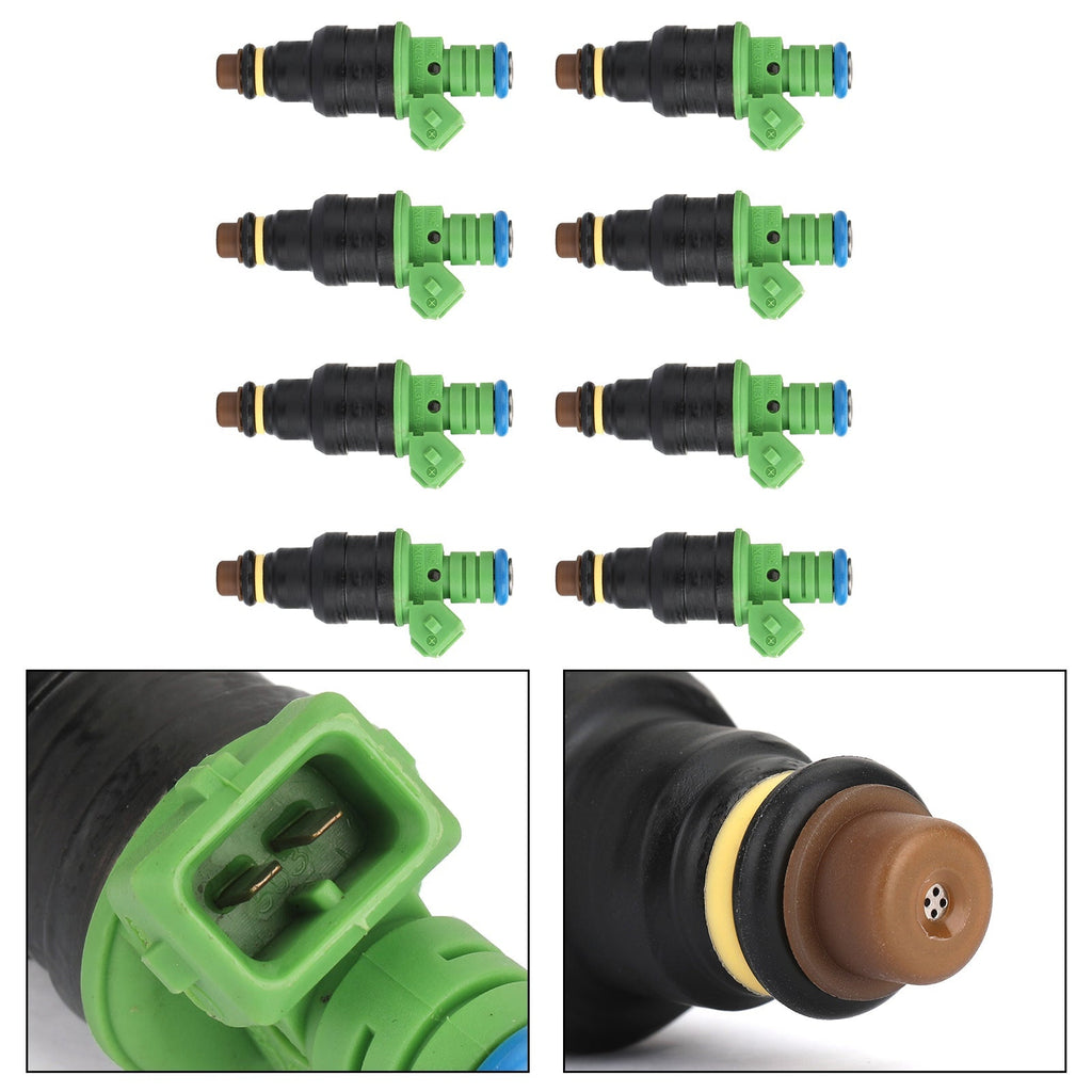 0280150558 42lbs Green Top Racing Fuel Injector 440CC EV1 Turbo 42lb/hr 8 PCS Generic