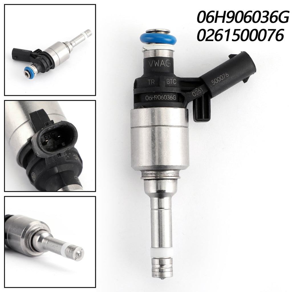 Single Fuel Injector Compatible with Audi A4 A3 A5 TT VW T5 Eos CC 2.0 Turbo Engine 0261500076