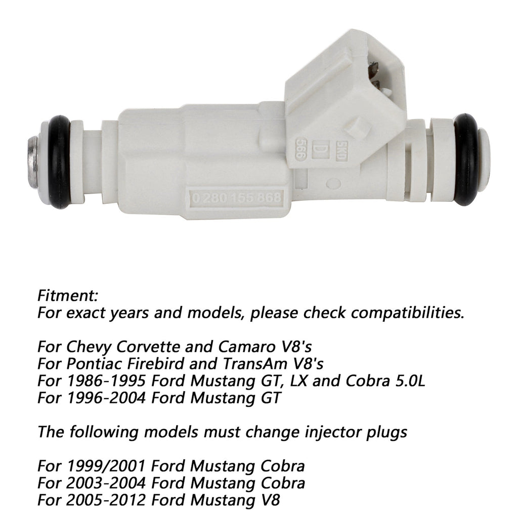 36 Pound Fuel Injector for Ford GM LS Series LT1 5.0L 5.7L 380cc OEM Replacement