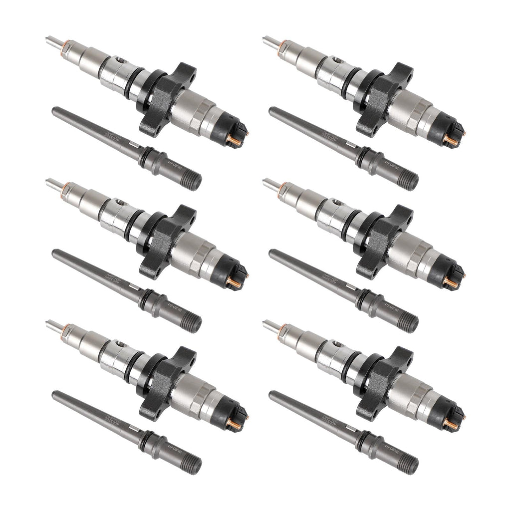1PCS/6PCS Common Rail Diesel Fuel Injector 0445120255 Compatible with 2003-2004 Dodge Ram 2500 3500 5.9L Early Build