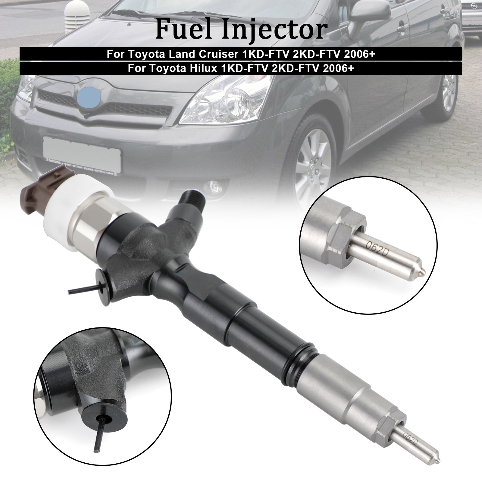 Toyota Corolla RAV4 Fuel Injector 23670-0R020 OEM Replacement 095000-6040 1PC